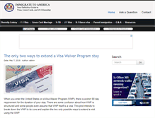 Tablet Screenshot of immigratetoamerica.org